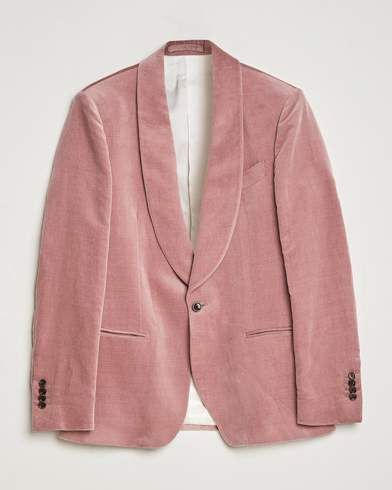 Herren | Black Tie | Lardini | Summer Velvet Dinner Jacket Soft Pink
