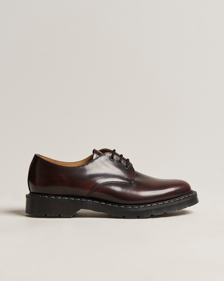 Solovair 3 Eye Gibson Shoe Burgundy Shine – Braun