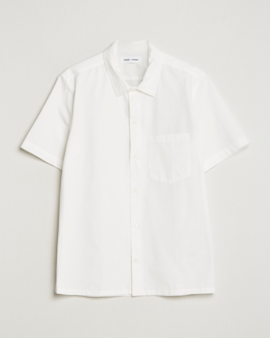 Herren |  | Samsøe & Samsøe | Avan Organic Cotton Short Sleeve Shirt White
