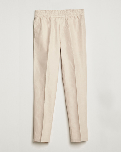 Herren | Drawstring-Hosen | Samsøe & Samsøe | Smithy Linen Cotton Trousers Oatmeal
