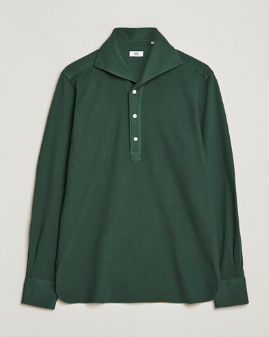 Herren | Luxury Brands | 100Hands | Signature One Piece Jersey Polo Emerald Green