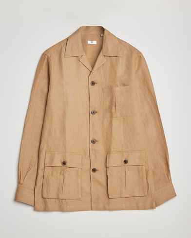 Herren | Minimalistische Jacken | 100Hands | Linen Travellers Jacket Beige