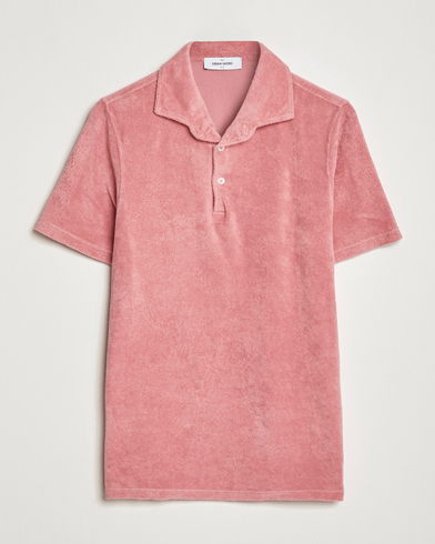 Herren |  | Gran Sasso | Cotton Terry Polo Washed Pink