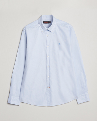 Herren |  | Morris | Structured Washed Button Down Shirt Light Blue