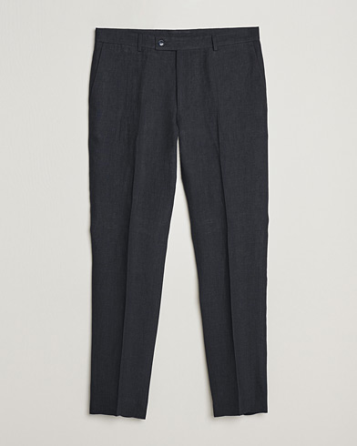 Herren | Leinenhosen | Morris | Bobby Linen Suit Trousers Navy