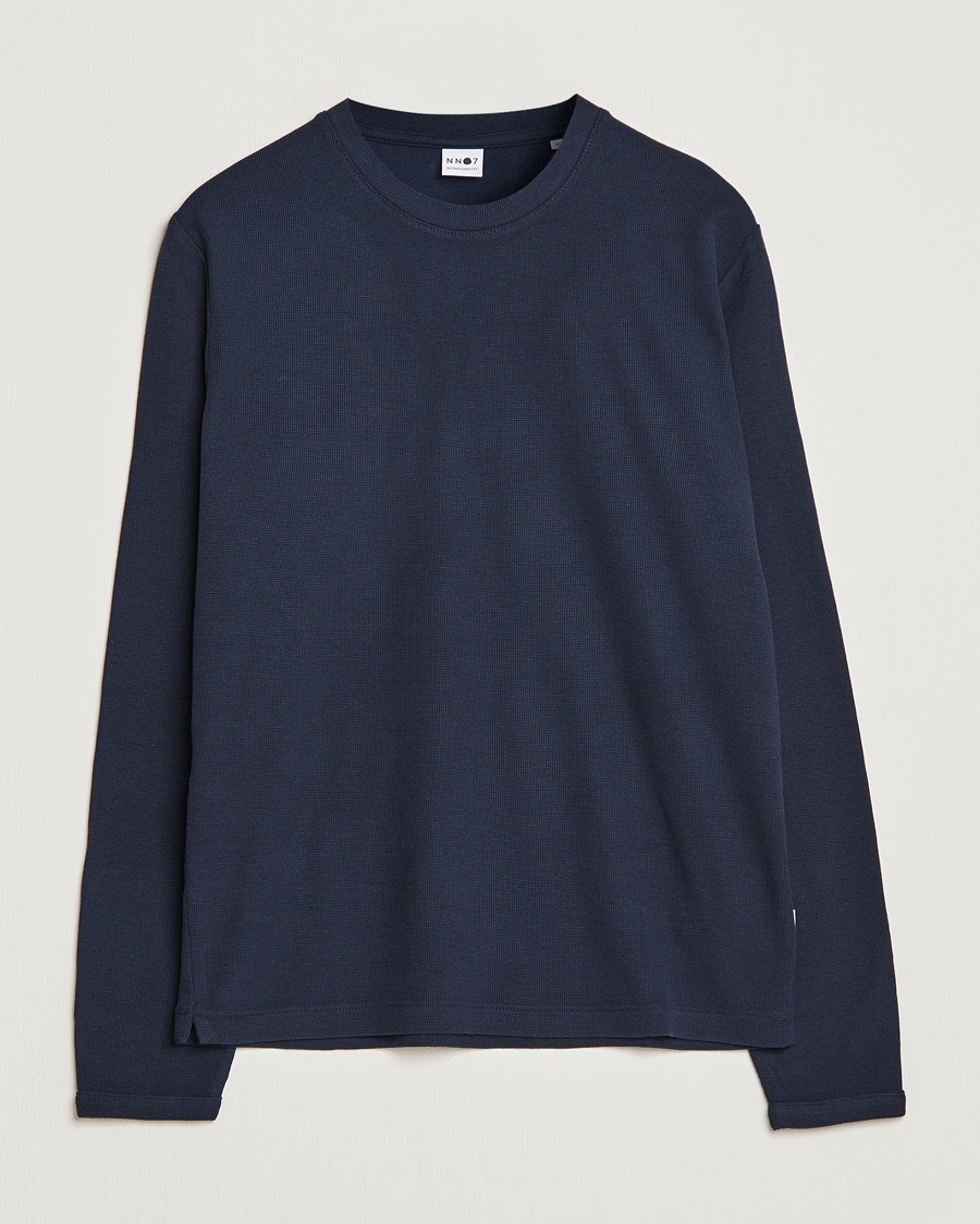 NN07 Clive Knitted Sweater Navy Blue – Blau