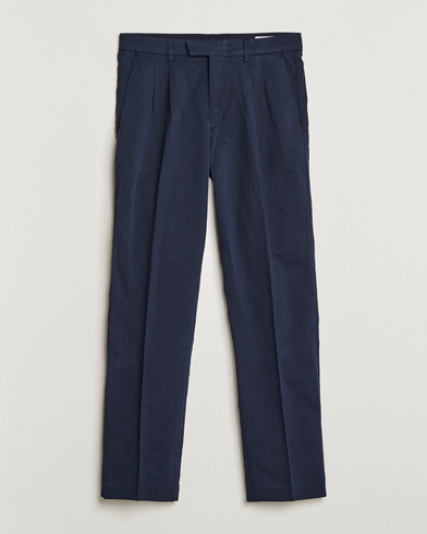 Herren | Kleidung | NN07 | Fritz Pleated Trousers Navy Blue