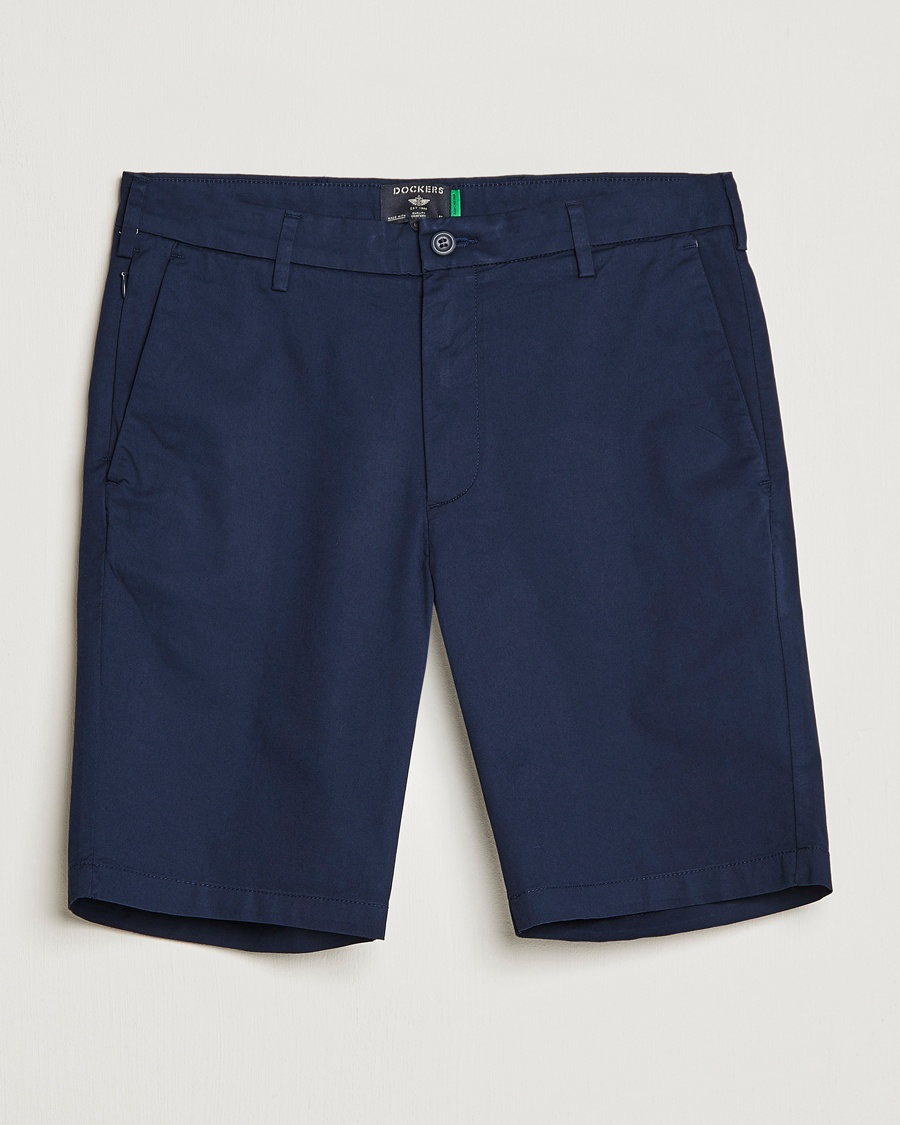  Cotton Stretch Twill Chino Shorts Navy Blazer