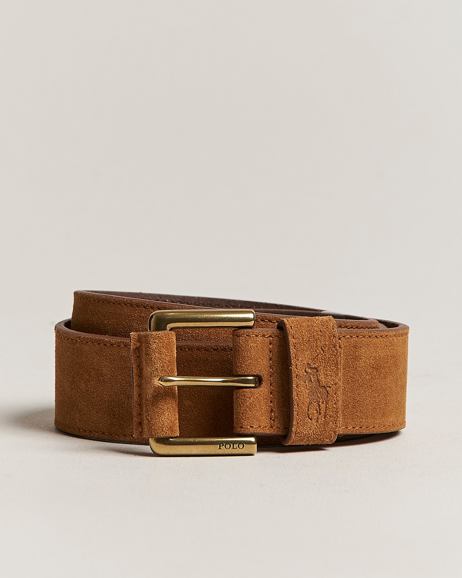 Herren | | Polo Ralph Lauren | Suede Belt Tan