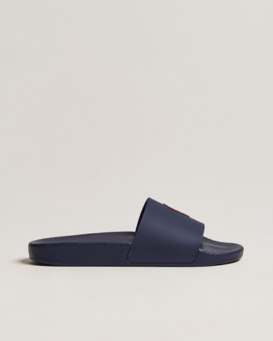 Herren | Hausschuhe & Pantoletten | Polo Ralph Lauren | Logo Slides Navy
