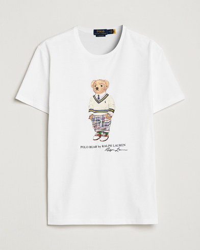 Herren |  | Polo Ralph Lauren | Printed Heritage Bear Crew Neck T-Shirt White