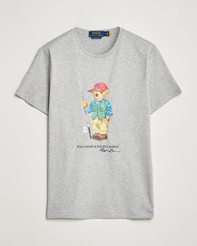 Herren |  | Polo Ralph Lauren | Printed Heritage Bear Crew Neck T-Shirt Andover Heather
