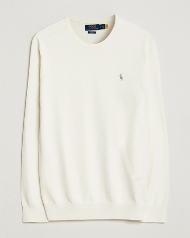 Herren | Pullover | Polo Ralph Lauren | Cotton Crew Neck Sweater Cream