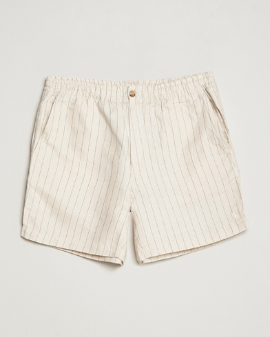 Herren | Drawstringshorts | Polo Ralph Lauren | Prepster Linen/Tencel Pinstripe Shorts Andover Cream
