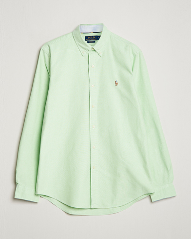 Herren | World of Ralph Lauren | Polo Ralph Lauren | Custom Fit Oxford Button Down Shirt Oasis Green