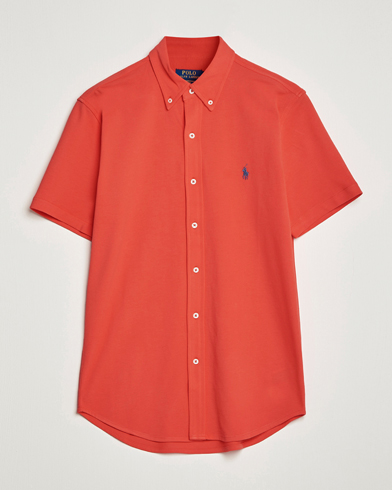 Herren | Kurzarmhemden | Polo Ralph Lauren | Featherweight Mesh Short Sleeve Shirt Red Reef