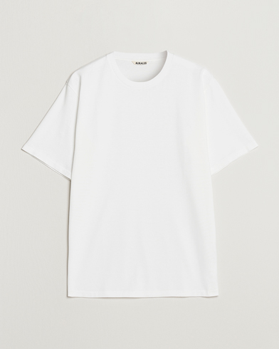 Herren | Weiße T-Shirts | Auralee | Luster Plaiting T-Shirt White