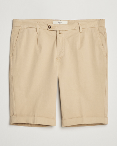 Herren | Briglia 1949 | Briglia 1949 | Pleated Cotton Shorts Beige