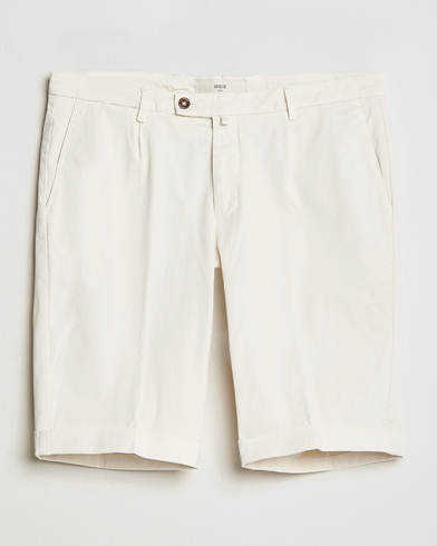 Herren | Briglia 1949 | Briglia 1949 | Pleated Cotton Shorts Cream