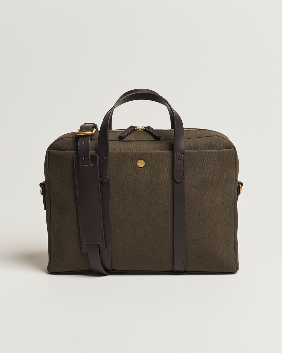 Herren | Dokumenttaschen | Mismo | M/S Aspire Briefcase Army/Dark Brown