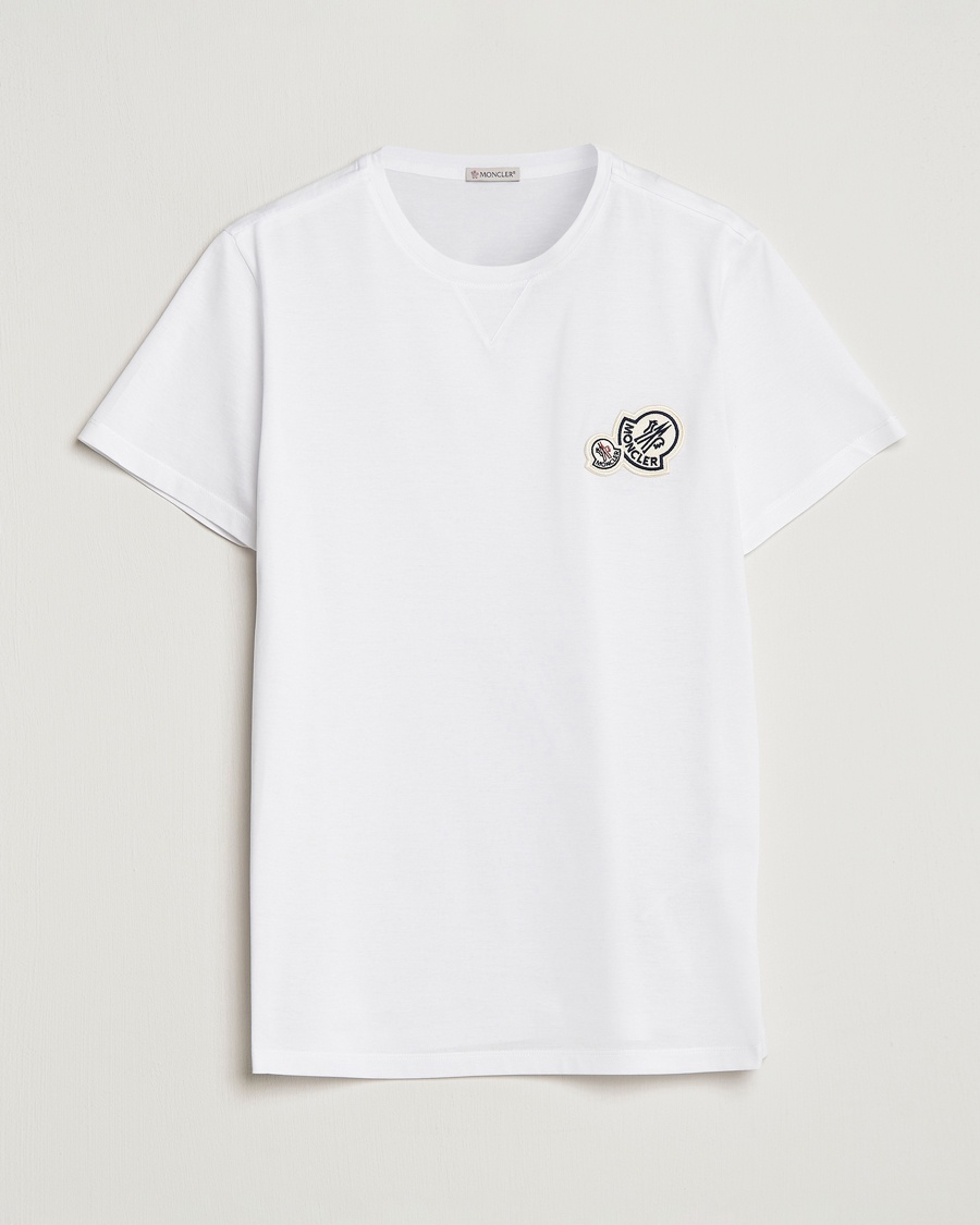 Herren | | Moncler | Double Logo T-Shirt White