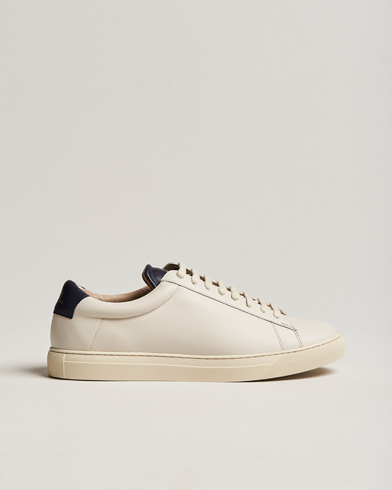 Herren |  | Zespà | ZSP4 Nappa Leather Sneakers Off White/Navy