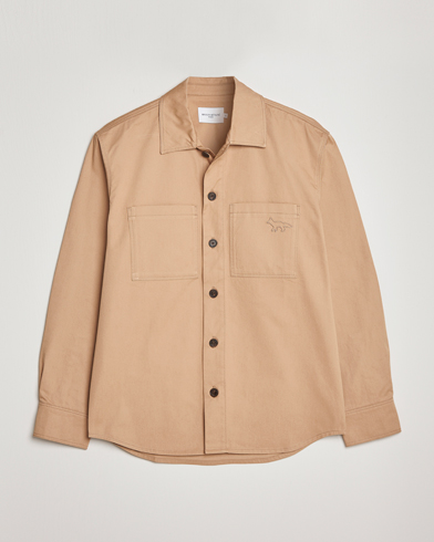 Herren | Maison Kitsuné | Maison Kitsuné | Cotton Shirt Jacket Beige