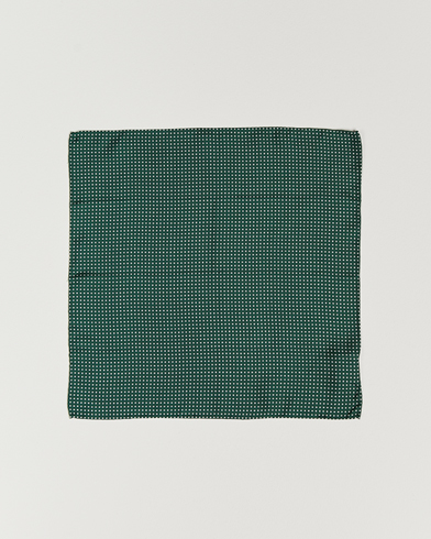 Herren | Smart Casual | Amanda Christensen | Handkerchief Dot Silk Bottle Green