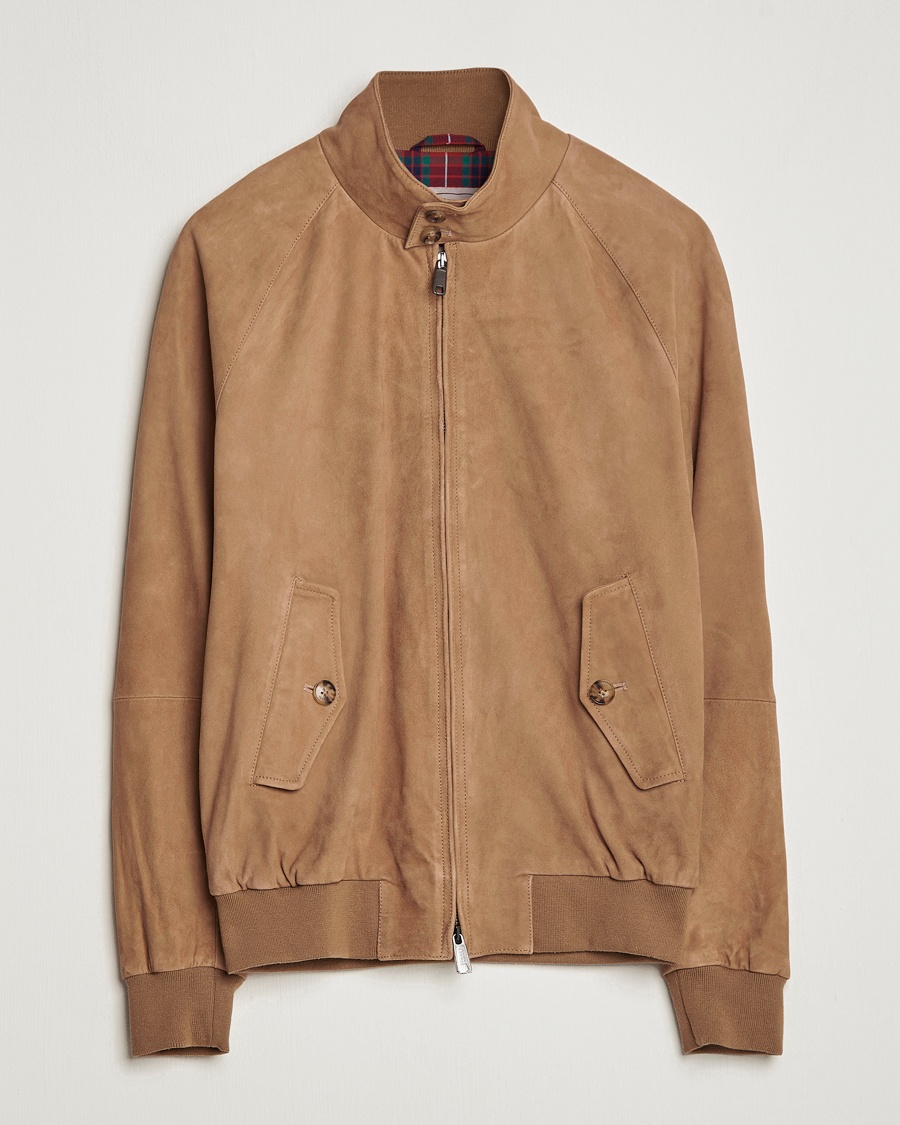 Baracuta G9 Suede Jacket Tobacco – Braun