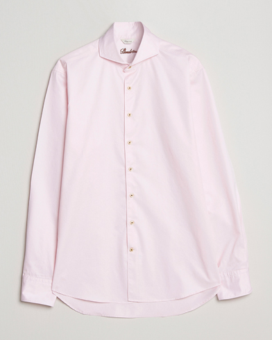 Herren |  | Stenströms | Fitted Body Washed Cotton Plain Shirt Pink