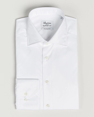 Herren |  | Stenströms | Slimline X-Long Sleeve Shirt White