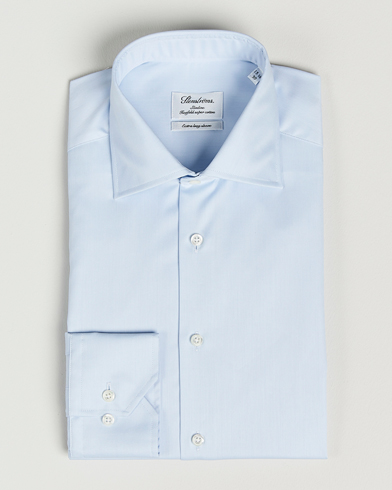 Herren |  | Stenströms | Slimline X-Long Sleeve Shirt Light Blue