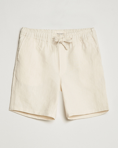 Herren | Contemporary Creators | A Day's March | Ipu Drawstring Linen Shorts Oyster
