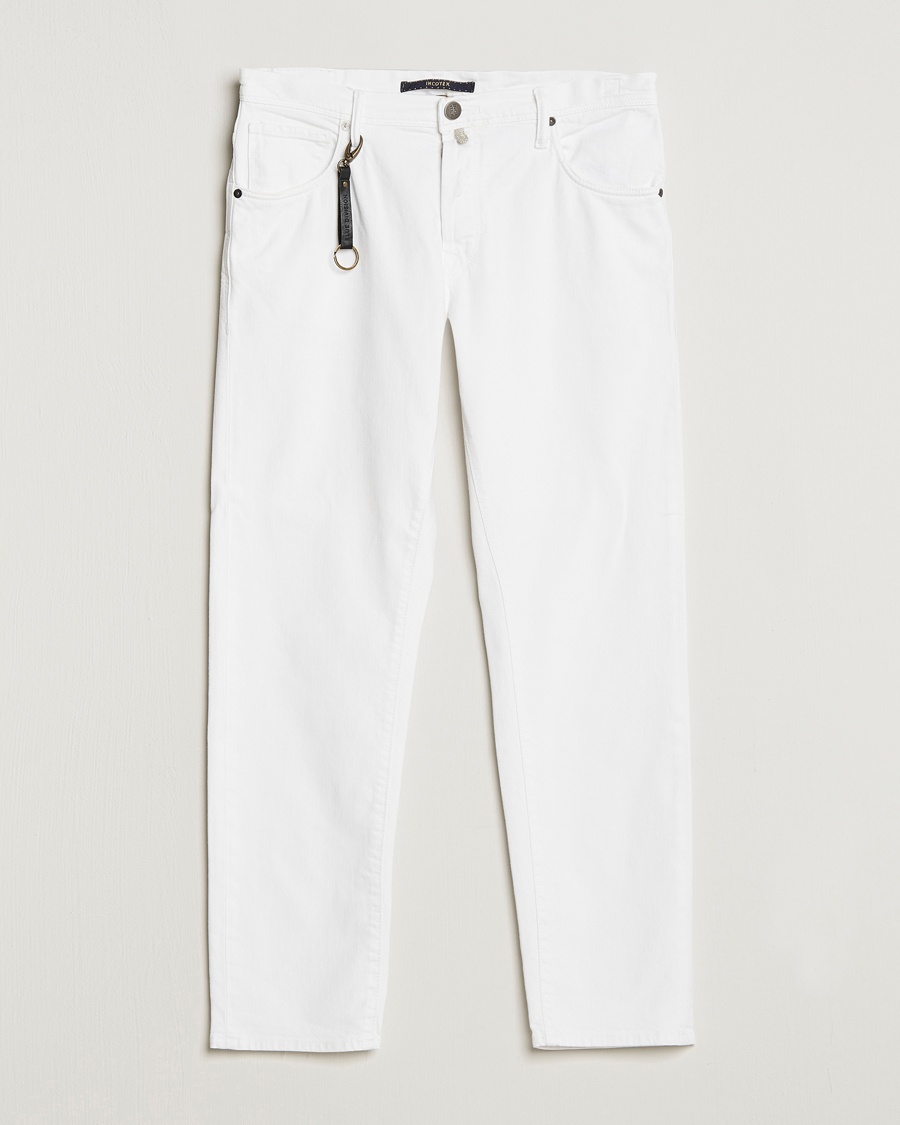 Herren | | Incotex | Cotton Stretch 5-Pocket Pants White