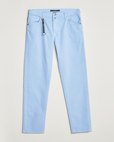 Herren | Incotex | Incotex | Cotton Stretch 5-Pocket Pants Light Blue
