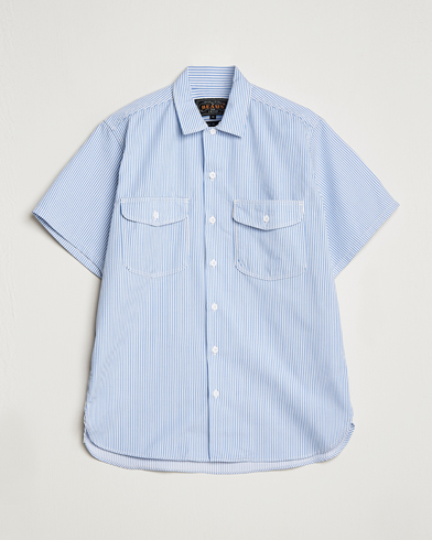 Herren |  | BEAMS PLUS | Short Sleeve Work Shirt Light Blue