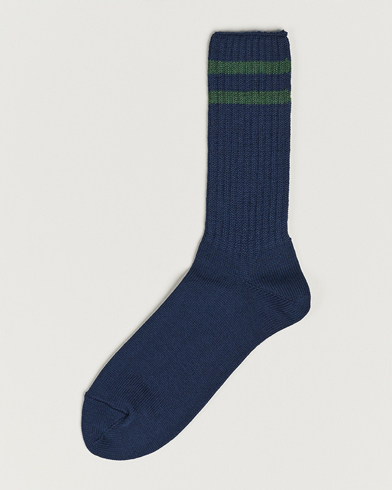 Herren | Socken | BEAMS PLUS | Schoolboy Socks Navy/Green
