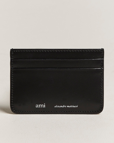 Herren | Geldbörsen | AMI | Leather Card Holder Black