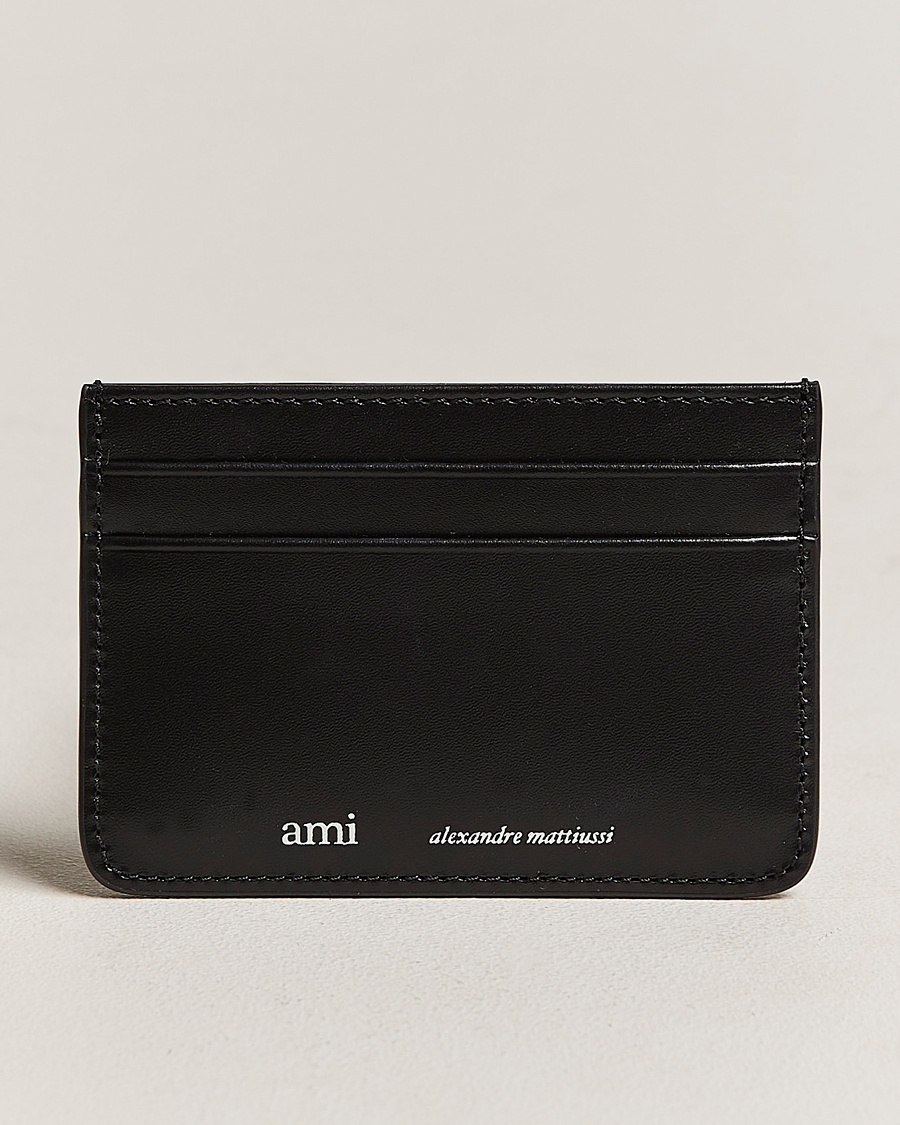 Herren | | AMI | Leather Card Holder Black