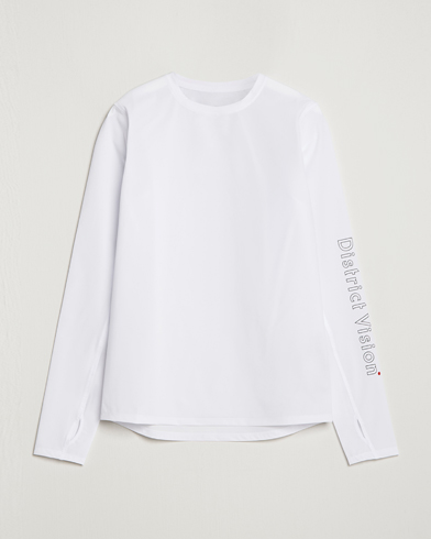 Herren | Langarm T-Shirt | District Vision | Palisade Long Sleeve Trail Shirt White
