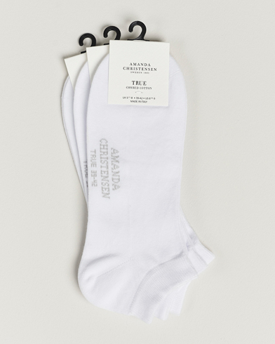 Herren | Socken | Amanda Christensen | 3-Pack True Cotton Sneaker Socks White