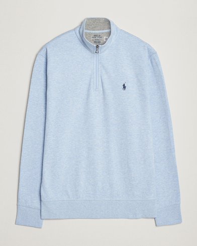 Herren | Half-zip | Polo Ralph Lauren | Double Knit Half-Zip Sweater Elite Blue Heather