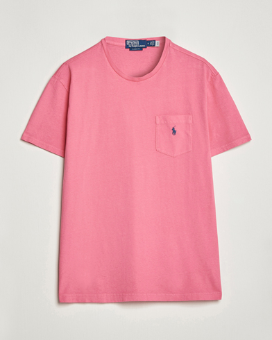Herren |  | Polo Ralph Lauren | Cotton/Linen Crew Neck T-Shirt Red Sky