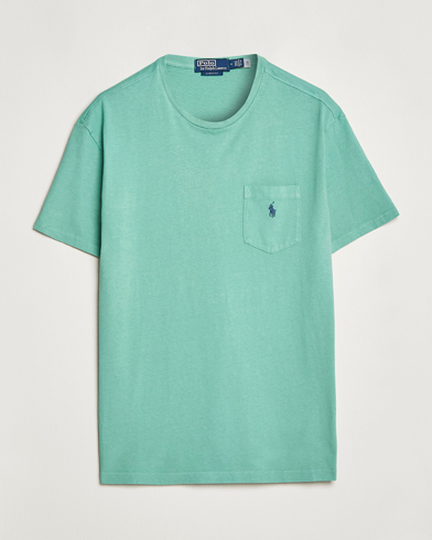 Herren |  | Polo Ralph Lauren | Cotton/Linen Crew Neck T-Shirt Essex Green