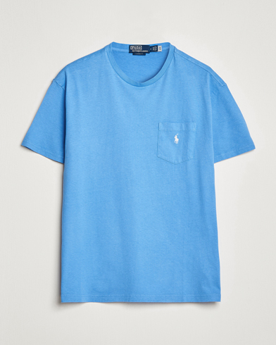 Herren |  | Polo Ralph Lauren | Cotton/Linen Crew Neck T-Shirt Summer Blue