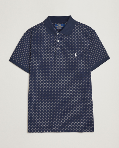 Herren |  | Polo Ralph Lauren | Custom Slim Fit Diamond Dots Polo Newport Navy