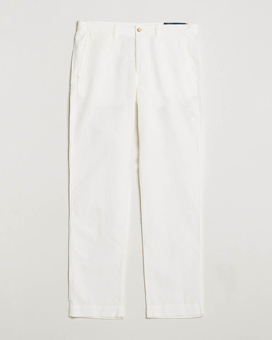 Herren | Business & Beyond - Casual | Polo Ralph Lauren | Bedford Cotton/Linen Straight Fit Pants White