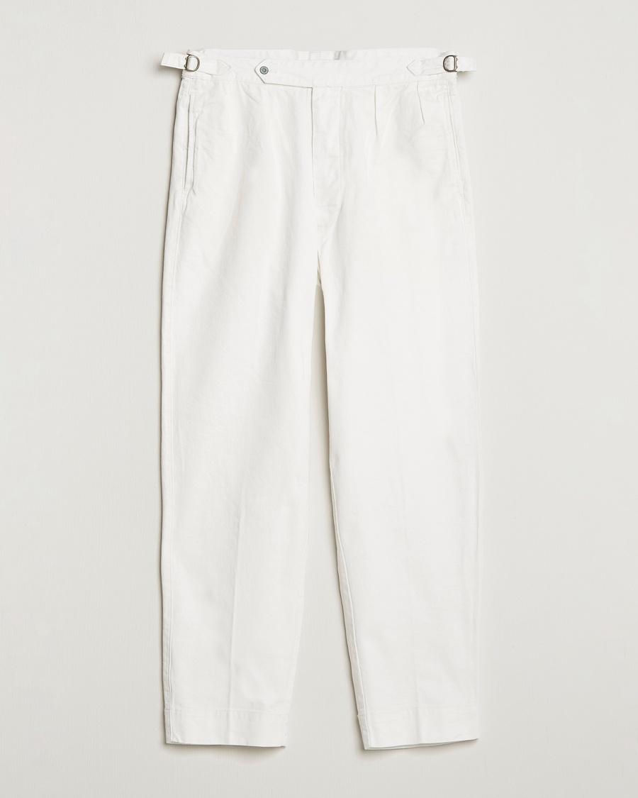 Herren | | Polo Ralph Lauren | Rustic Twill Officer Trousers Deckwash White