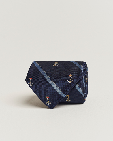 Herren |  | Polo Ralph Lauren | Vintage Striped Anchor Tie Navy/Blue