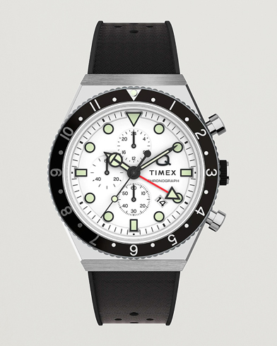 Herren | Gummiband | Timex | Time Zone Chronograph 40mm  White Dial